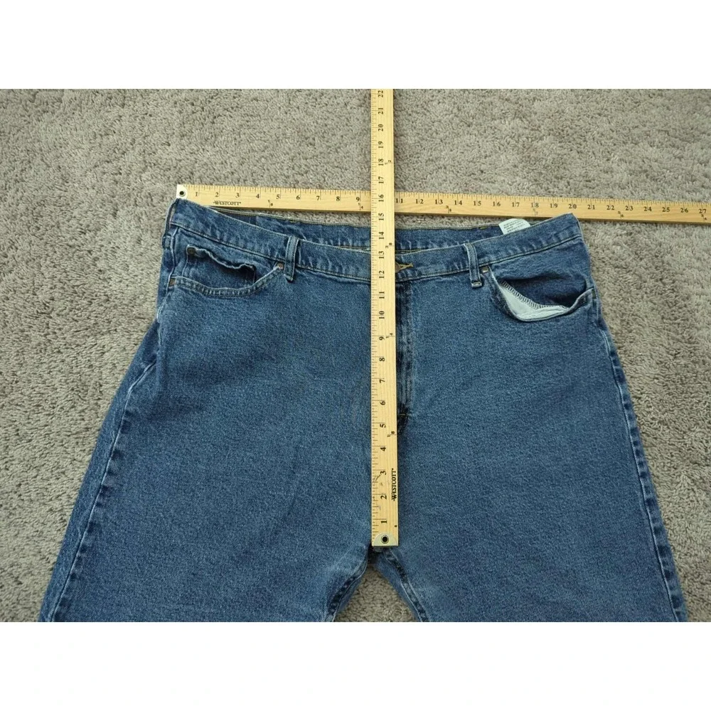 Wrangler Jeans Shorts Mens 42 Blue Denim Straight Leg Stretch Classic‎ Casual